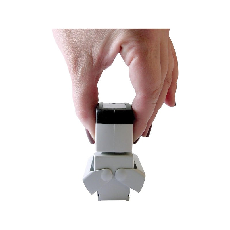 ACCUSTAMP2 035538 Pre-Inked Shutter Stamp with Microban, Red/Blue, Completed, 1 5/8 x 1/2 - Image 3